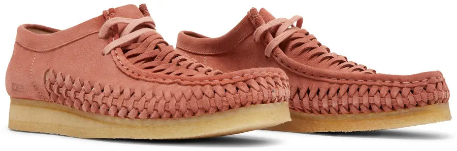 Clarks × Supreme  Wallabee weave pink suede